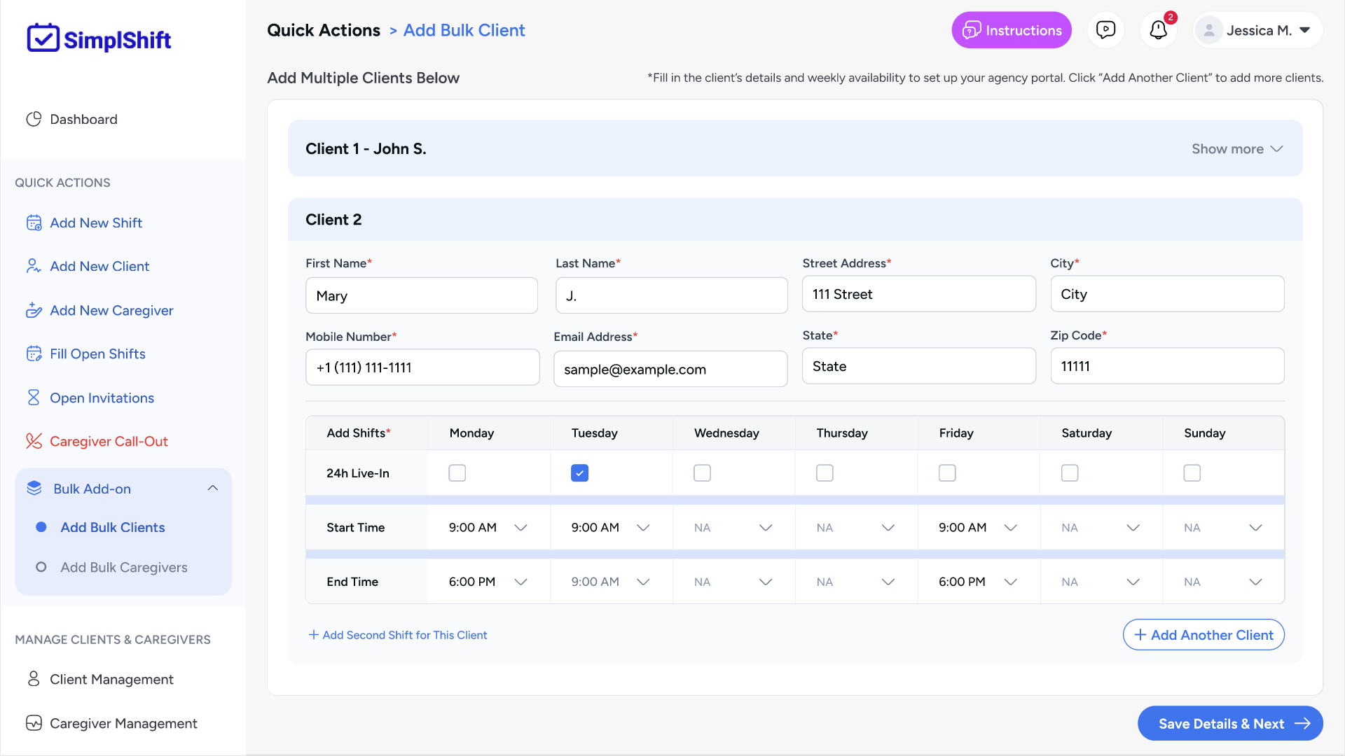Add Clients With Ease